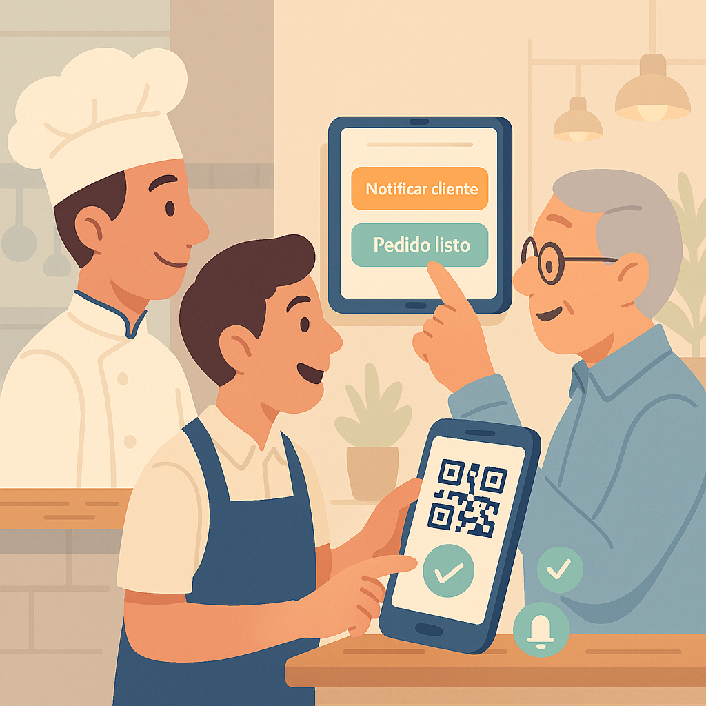 Restaurant team easily using WaitIT
