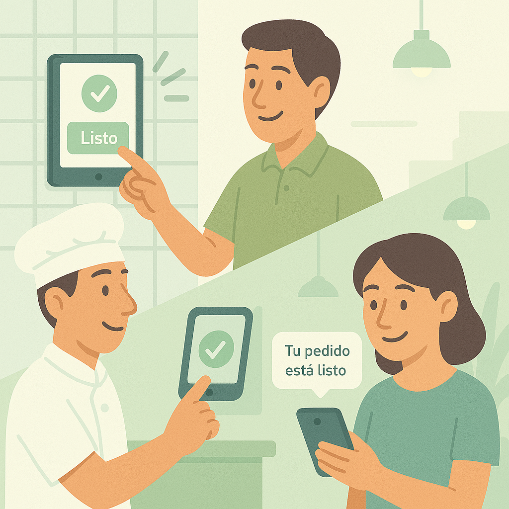 Restaurant team working efficiently with WaitIT